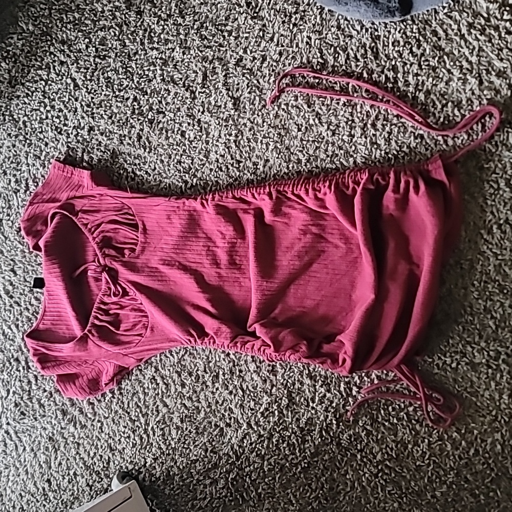 SHEIN Maroon Soft Lightweight Dress EUC